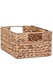 Flechtkorb Regalkorb Schrankkorb Wasserhyazinthe natur 'Lanta' - 13 x 27 x 20 cm