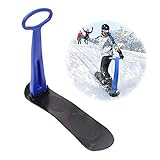 Yenisai Schneeflitzer zum Rodeln Schneescooter für Kinder, Faltbare Racing leichte Schneemobil Verwendung auf Sand und Gras Schneeschlitten, blau