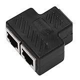 Janasiba 2 Port RJ45 Splitter Adapter LAN Netzwerk Ethernet Extender Stecker Lot 1St