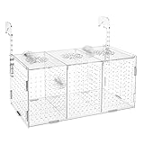 Fischzucht Kasten mit Saugnäpfen, Isolationsbox Aquarium, Acryl Aquarium Isolationsbox, Aquarienfisch-Zuchtbox Transparente Fische Sämlinge Inkubator Brutkasten, Aufzuchtbecken Aquarium für Babyfische