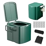 Zyntora Klapptoilette Für Camping,Ergonomische Campingtoilette - Kinder Töpfchen Trainingssitz mit Seitlicher Ablage für Auto Reisen Outdoor