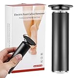 Hornhautentferner Elektrisch Stark - Hornhaut Entferner Gerät Pediküre Set Fußpflege mit 60 Ersatz Schleifkissen, Profi Elektrischer Hornhauthobel Fussraspler für Fuße, Foot Callus Remover, Schwarz