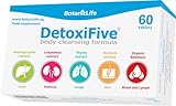 DetoxiFive – Natürliches Detox zur Ganzkörperreinigung & Leberreinigung | 5-in-1-Detox-Kapseln mit Selen und Kräutern | Detox Kur für Frauen, Giftstoffentfernung, Energieschub & Blähbauch-Hilfe
