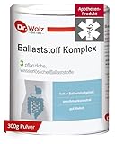 Dr. Wolz Ballaststoff Komplex 300g Pulver - Natürlicher Mix - Mit Guarkernfasern, Akazienfasern & Maisfasern (resistentes Dextrin) - Ballaststoff Pulver wasserlöslich - geschmacksneutral