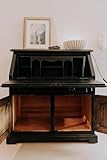 LANDWERK FURNITURE Vollholz Sekretär antik schwarz