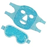Ipetboom 1 Satz Kühlende Gesichtsmaske für Frauen Eis Kühlung Haut kühlendes Auge kalt anti swelling debloat Schönheitsmaske für Frauen Frauen-Schönheits-Augenmaske Sky-blue