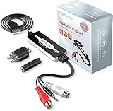 DIGITNOW! USB 2.0 Audio Grabber Converter for Vinyl Cassette to Digital MP3 Converter Support for Mac and Windows 10/8.1/8/7 / Vista/XP