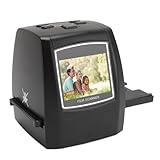 Yunseity Film Photo Converter 22MP Objektiv Filmscanner mit Farb LCD -Bildschirm Konvertiert Filme Folien Negative zu Digitalen Bildern Ideal für ältere Menschen (EU-Stecker)
