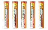 Multivitamin Brausetabletten 5x20 Stk. Orangengeschmack - Vitamin C, E, B1, B2, B6, B12, Biotin, Folsäure, Niacin, Pantothensäure – T&D Pharma German Multivitamin – Made in Germany