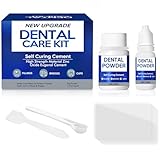 Zahnfüllungs Reparatursets, Provisorische Zahnfüllungen, Zahnfüllungen, Zahnfüllungs-Sets für zu Hause zur Wiederherstellung fehlender Zahnprothesen und gebrochener Zähne