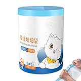 Müllbeutel,100 Stück Verstärkte Und Geruchlose Abfalltüten | Müllsack Mit Zugband | Für Auto, Badezimmer, Rasen, Garten, Außenbereich, Hof, Abfälle, Zuhause,