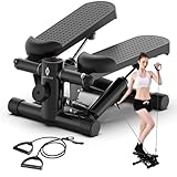 Platinum Gold Stepper für Zuhause, Up-Down-Swing-Stepper mit Power Ropes, Fitnessgeräte für Zuhause, Multifunktions-LCD-Display, Sportgeräte Zuhause, Fitness für Beine und Arme