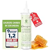 Golden Pets Testnote Sehr gut - Ohrenreiniger Hund & Katze - 100% natürlich gegen Entzündung, Juckreiz, Ohrenspülung, Ohrenschmalz Entferner, Ohrenreiniger für Hunde & Katzen, 250ml + neues E-Book