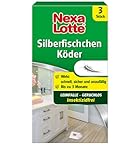 Nexa Lotte Silberfischchen-Köder, Hochwirksame Leimfalle zur Bekämpfung von Silberfischchen in allen Räumen, 3 Fallen, 1.2 x 7.5 x 13.6 cm