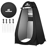 AVOFOREST Pop Up Duschzelt, Toilettenzelt mit Tragetasche & Zubehör, Mobile Umkleidezelt Privatsphäre Toilette Outdoor Klozelt, Duschzelt Camping für Wandern Strand Angeln