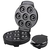 Mini-Donut-Hersteller, Donutmaschine mit Anzeigeleuchte, Küchengeräte, Heizung, doppelseitig, mit rutschfestem Griff, für Donuts, Haus, Bäckerei, Markt