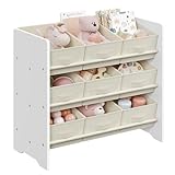 SONGMICS Kinderregal, Spielzeugregal, Bücherregal Kinder,...
