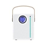 Nzddauwq 720P HD Kleiner Smart Projektor Projektor Mobile Bluetooth WiFi Beamer tragbar EU Plug