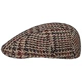 Stetson Hoback Ivy Virgin Wool Flatcap Schirmmütze Schiebermütze Wollcap Herren - Made in The EU mit Schirm, Futter Herbst-Winter - 59 cm beige