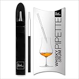 EISCH Whisky Pipette Schwarz Gentleman (1 Stück) in Geschenkverpackung, Handgefertigte Glaspipette veredelt mit Schwarz, zur Entfaltung von Whiskey, Made in Germany (Art.-Nr. 180457)