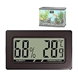 LCD Digital Thermograph Hygrometer - LCD Temperaturmonitor Luftfeuchtemonitor - Sofort ablesbare Mini Messgeräte für Innen Außen Kühlschrank Musikzimmer - Für Musikzimmer Gewächshaus
