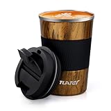 Tlater Kaffeebecher to go, 380ml Thermobecher- Isolierbecher...