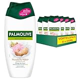 Palmolive Duschgel Naturals Mandel & Milch 6x250ml - Cremedusche mit Feuchtigkeitsmilch und Mandelduft