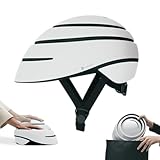 Closca Helmschlaufe - Faltbarer Fahrradhelm für Erwachsene - Fahrrad-, Skateboard- und Roller-Helm - Preisgekröntes Helmdesign für urbanes Radfahren für Damen und Herren (Weiß, M)