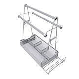 Dioche BBQ Caddy Grill-Gewürzhalter – Premium-Grill-Caddy und Picknick-Utensilien-Organizer mit Abnehmbarem Papierhandtuchhalter für Partys Im Freien