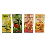 Knox Räucherkerzen 4er Set - Sommermix - Sommerdüfte: Lemon, Melone, Erdbeer, Pfirsich - Menge: 96 - Made in Germany