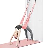 Flintronic Aerial Yoga Hängematte, Yoga Hängematte, Yoga Schaukel Nylon Anti-Schwerkraft Hängematte, Yogagurt Beinstretcher, Hochelastischer Stretching Band für Ballett Pilates Spagat Gymnastik