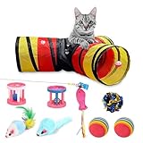 MC-Royal® Katzentunnel, Katzenspielzeug, 3 Wege Spieltunnel Set für Katzen, Kaninchen Spielzeug, Hasen zubehör, cat Toys