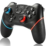 SPGOOD Wireless Controller für Switch, Wireless Pro Controller fürfür Switch/Switch 2/OLED/Lite, Turbo Funktion Einstellbarer Dual Vibration 6 Achsen Gyroskop Joystick