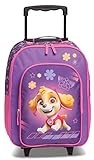 Fabrizio Paw Patrol Chase Marshall Skye Kinder Trolley Kinderkoffer Weichgepäck Polyester 32 x 42 x 16/21 cm Vol. 17 l (Lila Skye)