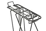 28 Zoll Fahrrad Gepäckträger Streben Länge 160 mm Federklappe Silber glänzend