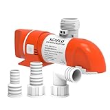 SEAFLO 14C Serie, 12 V, 1100 GPH, nicht-automatische Bilgenpumpe mit niedrigem Profil, Rückschlagventil, Snap-Fit-Design, 360°-Installation, 4 Jahre Garantie für Marine, Boot, Yacht