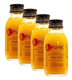 Pure Shot Bio-Orange-Kurkuma-Ingwer. Bio und vegan. OHNE Zucker KEINE Zusatzstoffe 100% Bio (DE-ÖKO-005), 4x100 ml