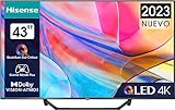 Hisense 43A7KQ Fernseher 109.2 cm (43 Zoll) 4K Ultra HD Smart-TV WiFi Schwarz