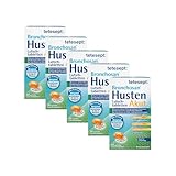 tetesept Bronchosan Husten Akut 20 Lutschtabletten – Hustenbonbons bei akuten Erkältungshusten, Hals- und Rachenreizungen – Mit Eibisch, Honig- und Eukalyptusaroma 5 x 20 Stück