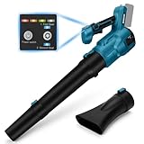 Akku-Laubbläser für Makita Akku 18V, 100m/s Elektrischer Laubbläser, Bürstenloser Motor, 3 Geschwindigkeiten, Handgeführter Laubbläser für Garten Laub Schnee (ohne Akku)