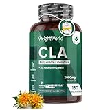 CLA Kapseln - 3000 mg CLA pro Tagesmenge - 180 Softgels - Konjugierter Linolsäure aus 100% reinem Safloröl für Männer und Frauen geeignet - Sport, Fitness und Training - Conjugated Linoleic Acid