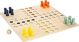 small foot Ludo XL aus Holz für Vier Spieler, Gesellschaftsspiel für die ganze Familie im Großformat, ab 4 Jahren, 11783