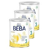 BEBA Nestlé BEBA 3 Folgemilch, Folgenahrung ab dem 10. Monat, 3er Pack (3 x 800g)