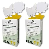GreenPanda Gelbtafeln gegen Trauermücken 100 STK. - Gelbfalle für Trauermücken - Trauermücken Falle - Gelb Sticker anwendungsfertig, geruchlos & frei von Giftstoffen (100 Stück)