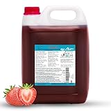 ICE BÄR Slush Sirup 12 fruchtige Sorten 5 Liter Konzentrat AZO FREI | Geschmack Erdbeere | Slushy Maker Ice für Eis Maschine zum Selbermachen Getränkesirup