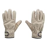 Mokernali Handschuhe aus Rindsleder – Langlebige Und Vielseitige Handschuhe Zum Grillen, Camping, Autofahren Und Mehr