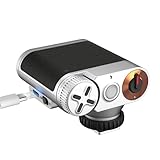 VILTROX Retro Kamerablitz für Kamera, Mini Kamerablitz Blitz GN12, 800mAh Akku, 24W/s Vollleistung, 0,1-1,5s Ladezeit, S1/S2 optische Steuerung für Sony Fujifilm Canon Nikon Olympus (Z1)