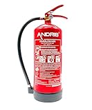 Orig. ANDRIS® Marken-Feuerlöscher 6kg ABC Pulverlöscher...