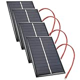 RUNCCI-YUN 4Stück 6V 100mA 90X60mm Mikro-Mini-Solar-Panel-Zellen Sonnenkollektor für Sonnenenergie, Heimwerken, DIY, Wissenschaft Projekte - Spielzeug - Akku-Ladegerät Polykristallin Solarpanel