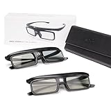 AWOL VISION DLP Link 3D-Brille, wiederaufladbare aktive Shutterbrille, kompatibel mit AWOL VISION LTV-2500, LTV-3500, Vanish TV und Anderen DLP-Link 3D Projektoren (2er-Pack)